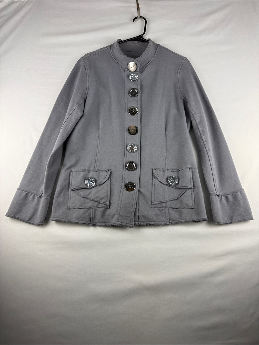 Neon Buddha Light Purple Button Front Jacket Shacket Size Large